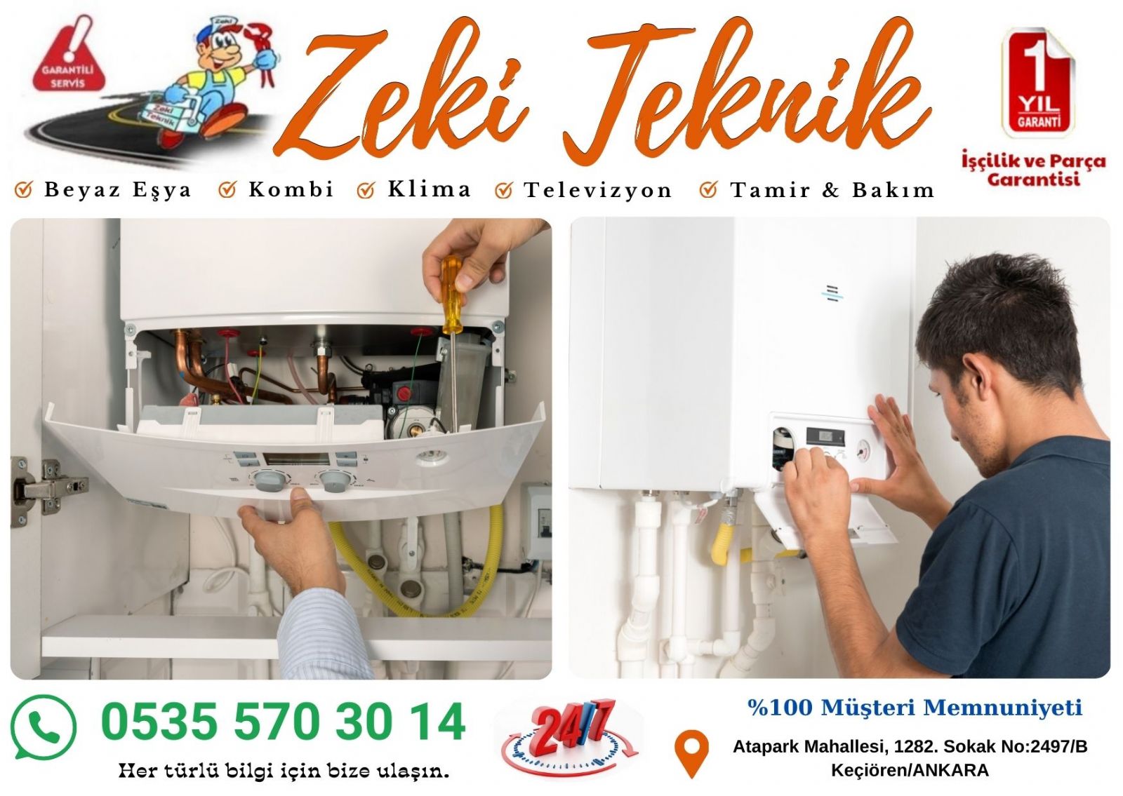 Atapark Kombi Bakım Ücreti
